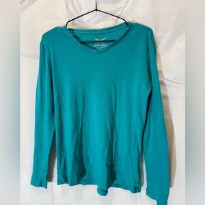 Faded Glory Teal V-Neck Top